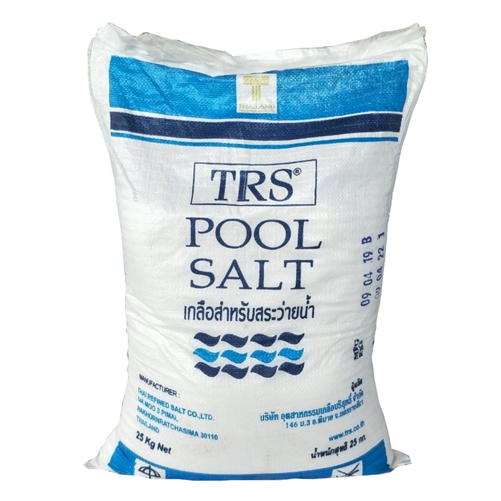 เกลือบริสุทธิ์สำหรับสระว่ายน้ำ TRS Pool Salt 25Kg