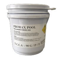 คลอรีน 90% Trichloroisocyanuric Acid TCCA PROMAX POOL 200x200